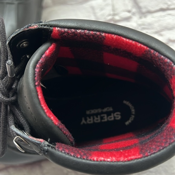 Men’s Sperry Top-Sider Memory Foam black boots waterproof - Picture 5 of 7